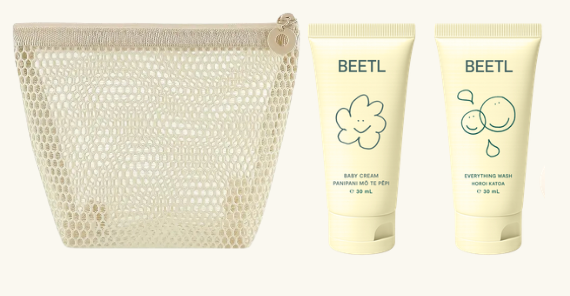 BEETL Mini Travel Set- Cream Wash
